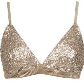 sequin bra